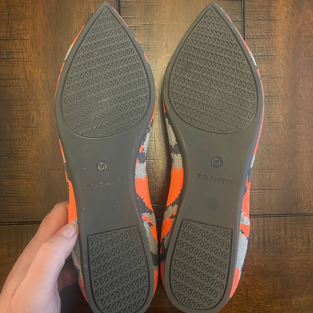 ROTHY’S 🦄 Retired Unicorn Neon Camo Point, size 9.5, EUC - Picture 6 of 6